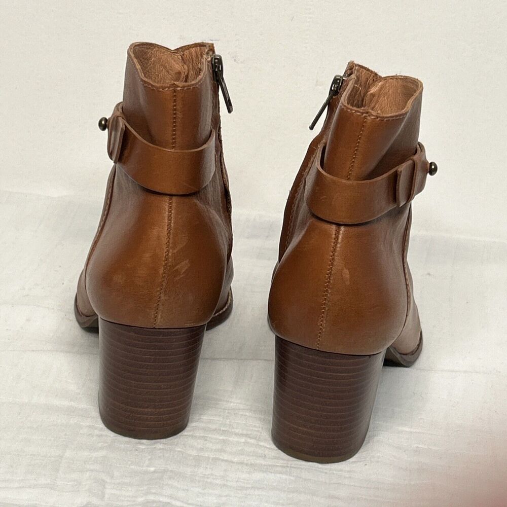 Madewell The Kelci Heeled Boot English Saddle Womens 9.5 AA190 Cracked Sole - Picture 6 of 7